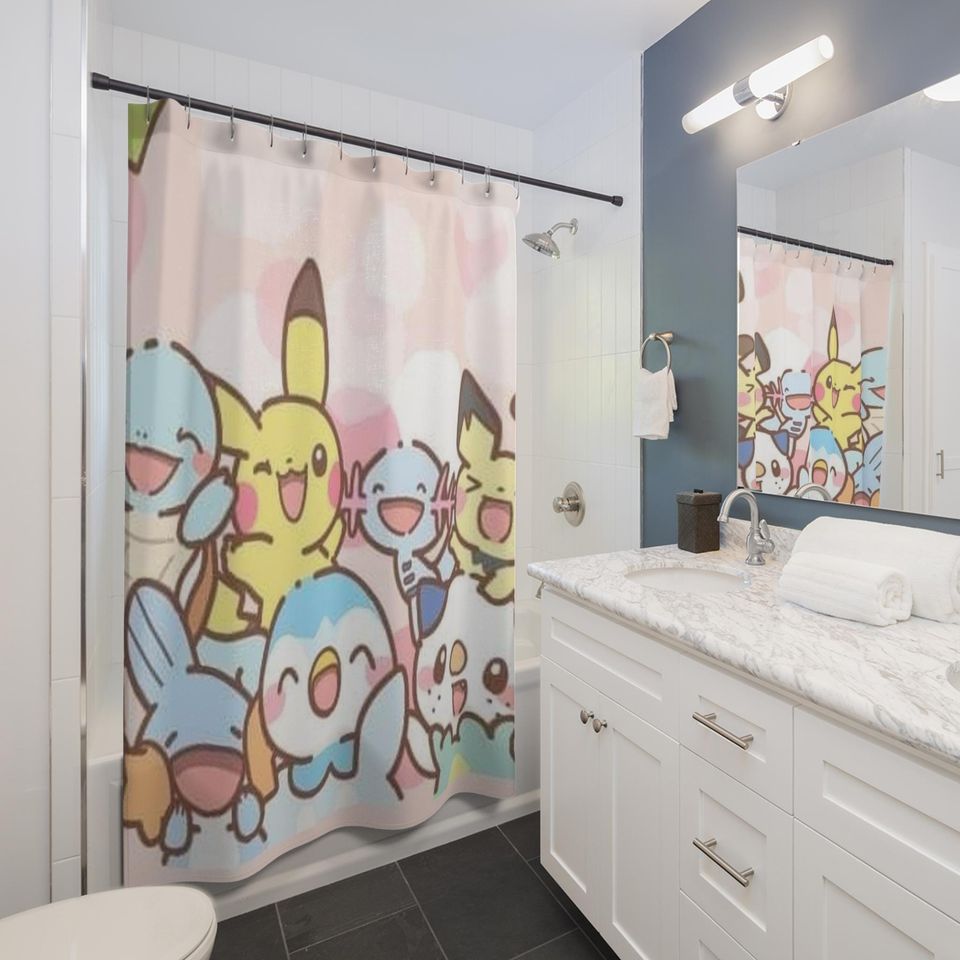 Pokepals Shower Curtain