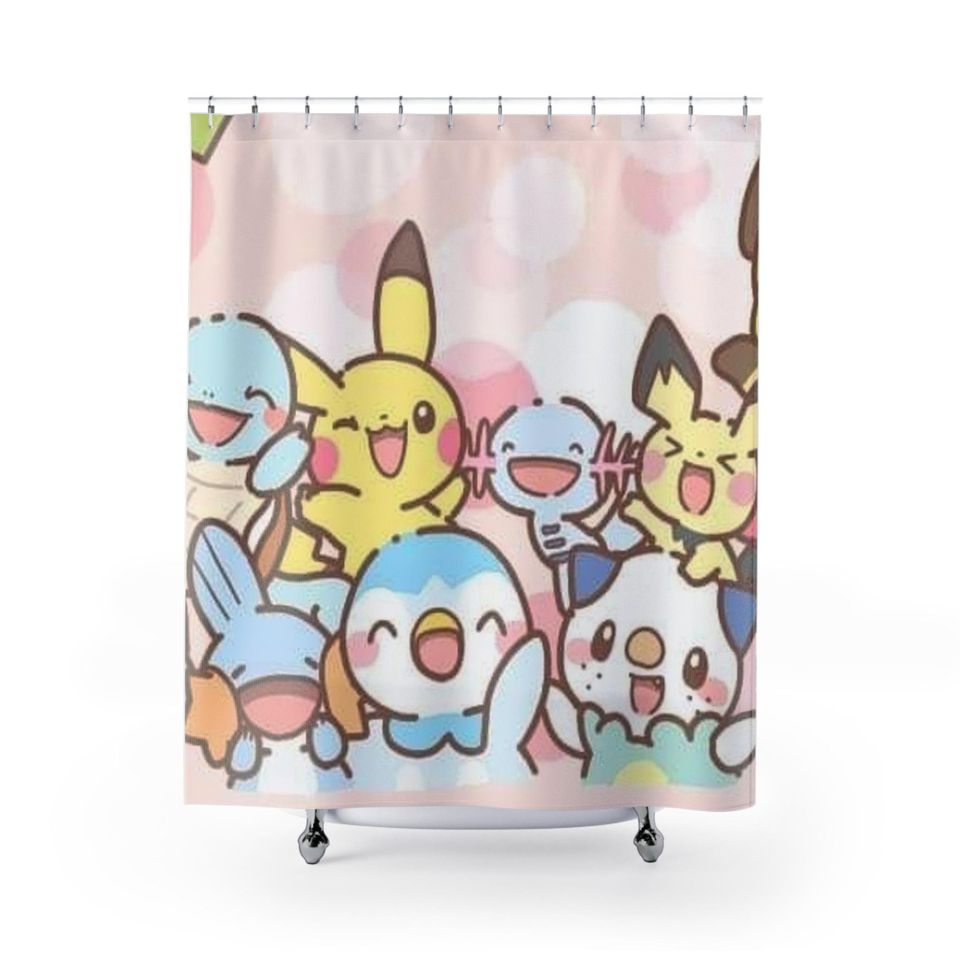 Pokepals Shower Curtain