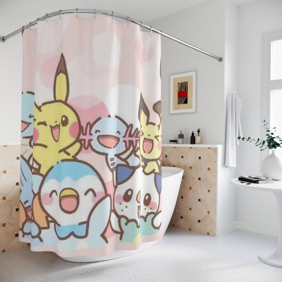 Pokepals Shower Curtain