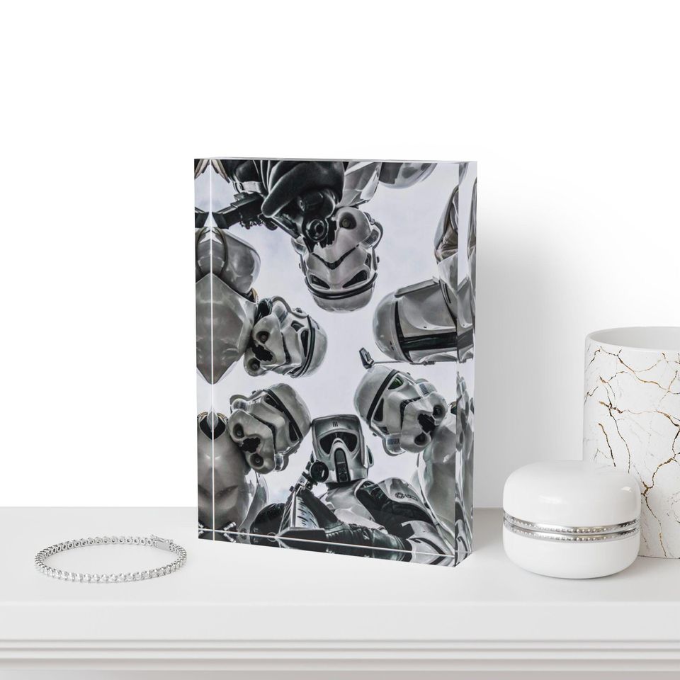 Star Wars Photo Block - Father's Day Gift - Gift For Him - Home Decor- Imperial Stormtroopers