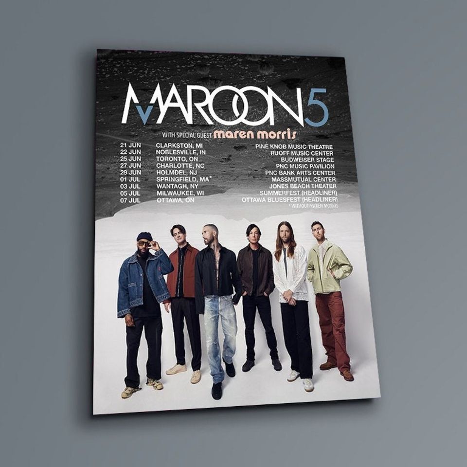 Poster Maroon 5 East Coast Summer 2024