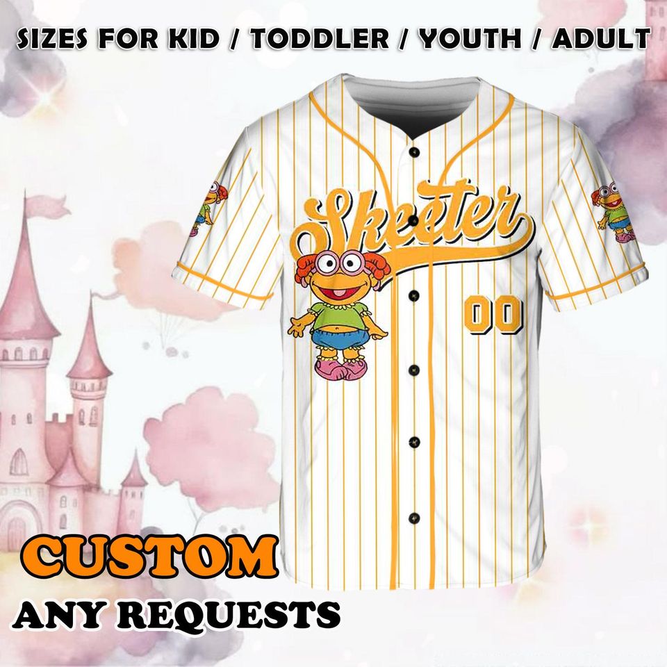 Baby Skeeter Jersey Shirt, Disney Muppets Babie Baseball Jersey, Baby Skeeter Cosplay, Disney World Shirt, Disney Trip Shirt