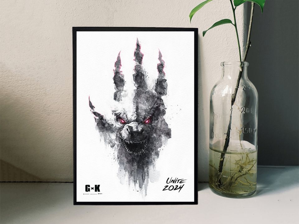 God zilla and Kong Movie Poster, Room Decor