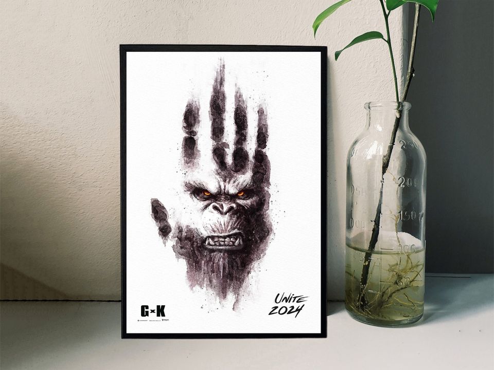 God zilla and Kong Movie Poster, Room Decor