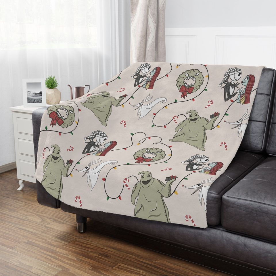 Disney Christmas Throw Blanket, Nightmare Before Christmas Blanket