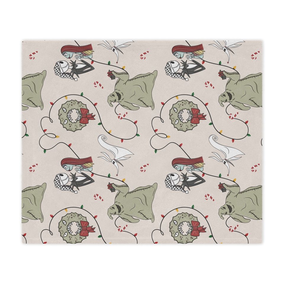 Disney Christmas Throw Blanket, Nightmare Before Christmas Blanket