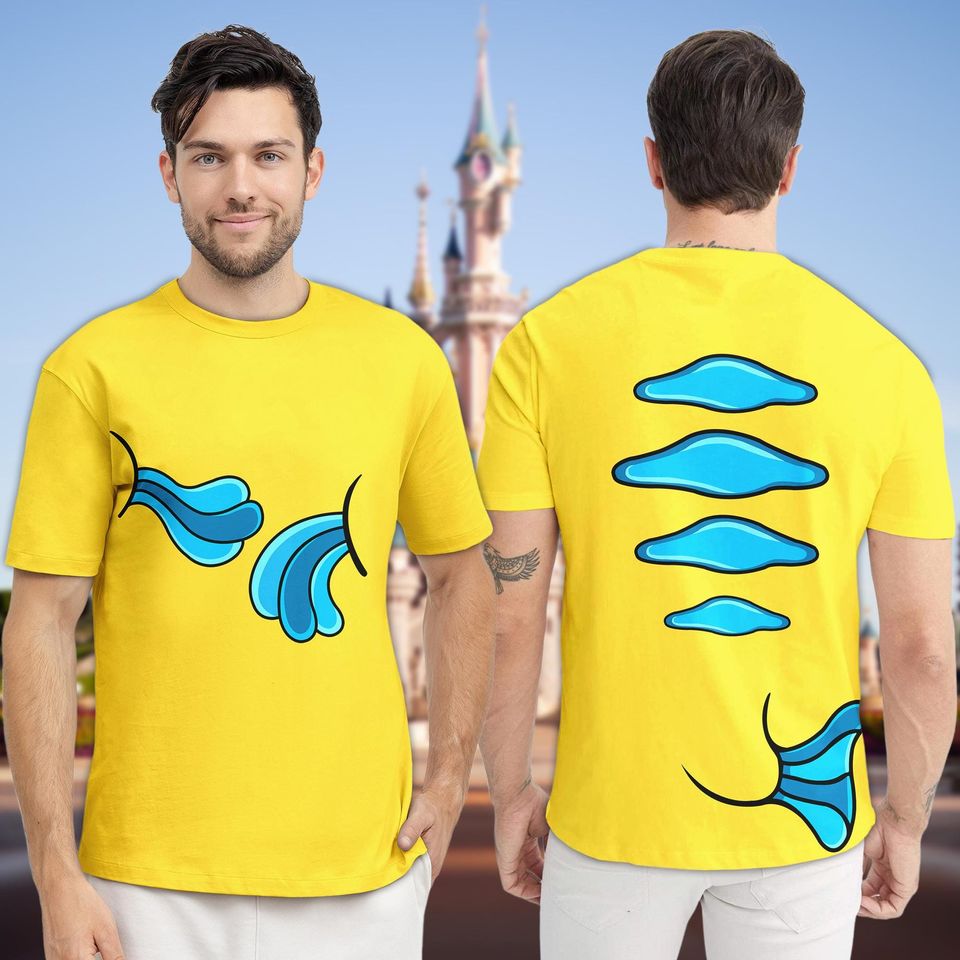 Finding Nemo Fish Cosplay Costume Shirt, Halloween Costume For Family Group 3D Shirt, Funny Fish Movie Tee, Fish Animated Kids Cosplay