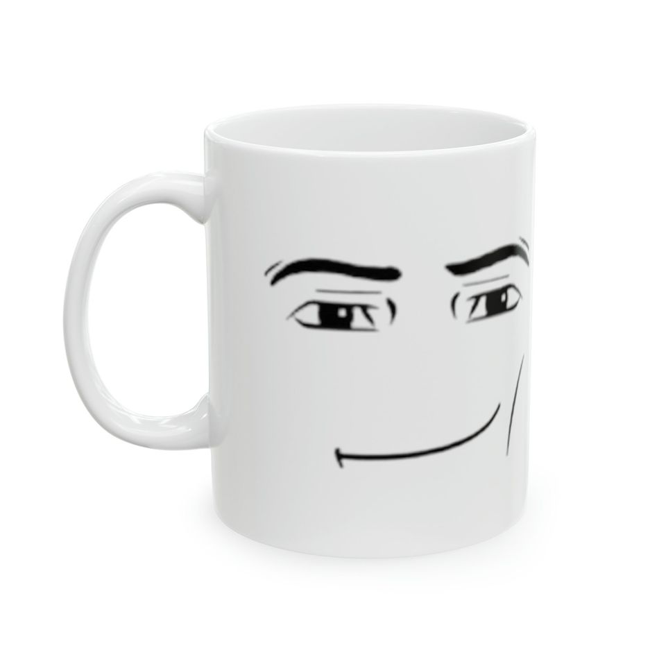 Funny Roblox Meme Mug (Both Faces) Ceramic Mug, 11oz