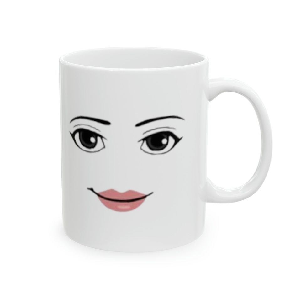 Funny Roblox Meme Mug (Both Faces) Ceramic Mug, 11oz