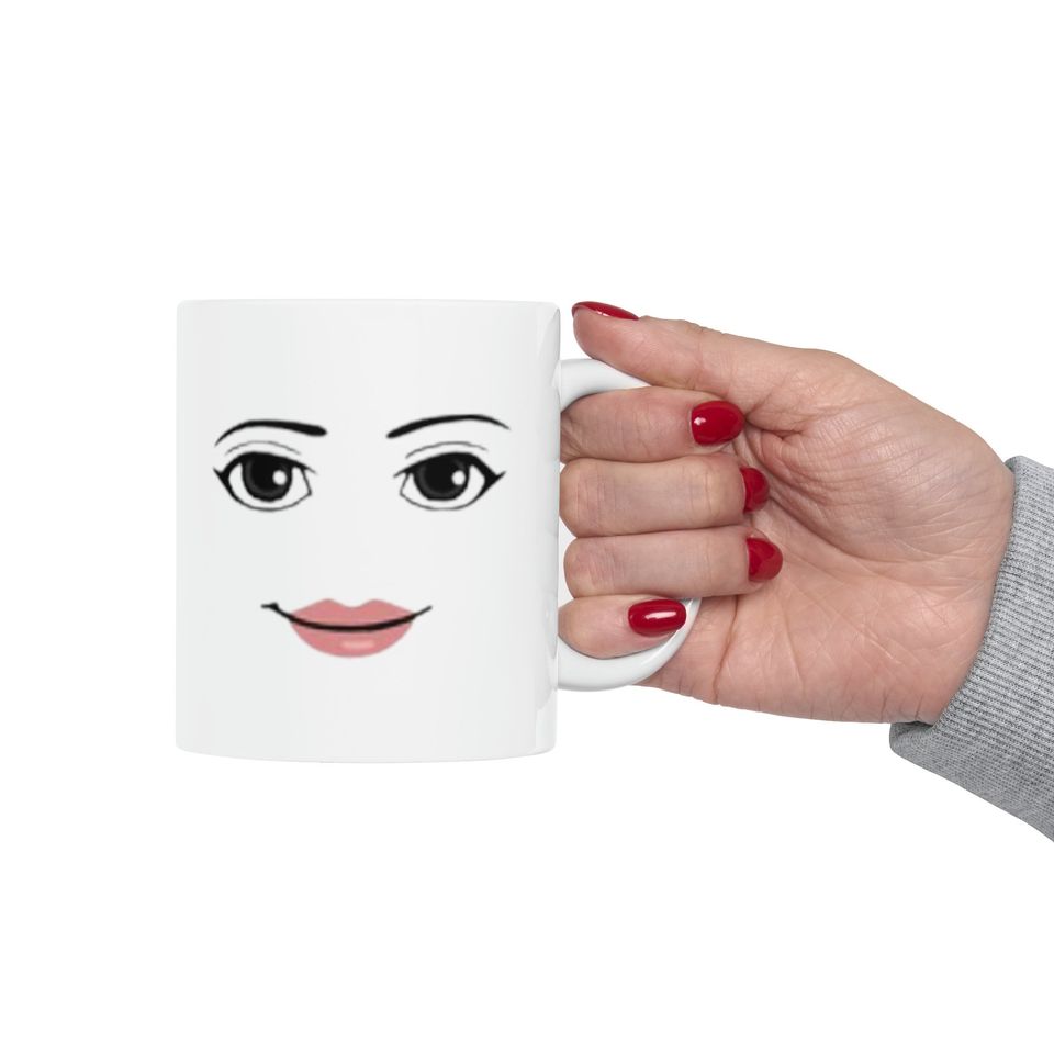 Funny Roblox Meme Mug (Both Faces) Ceramic Mug, 11oz