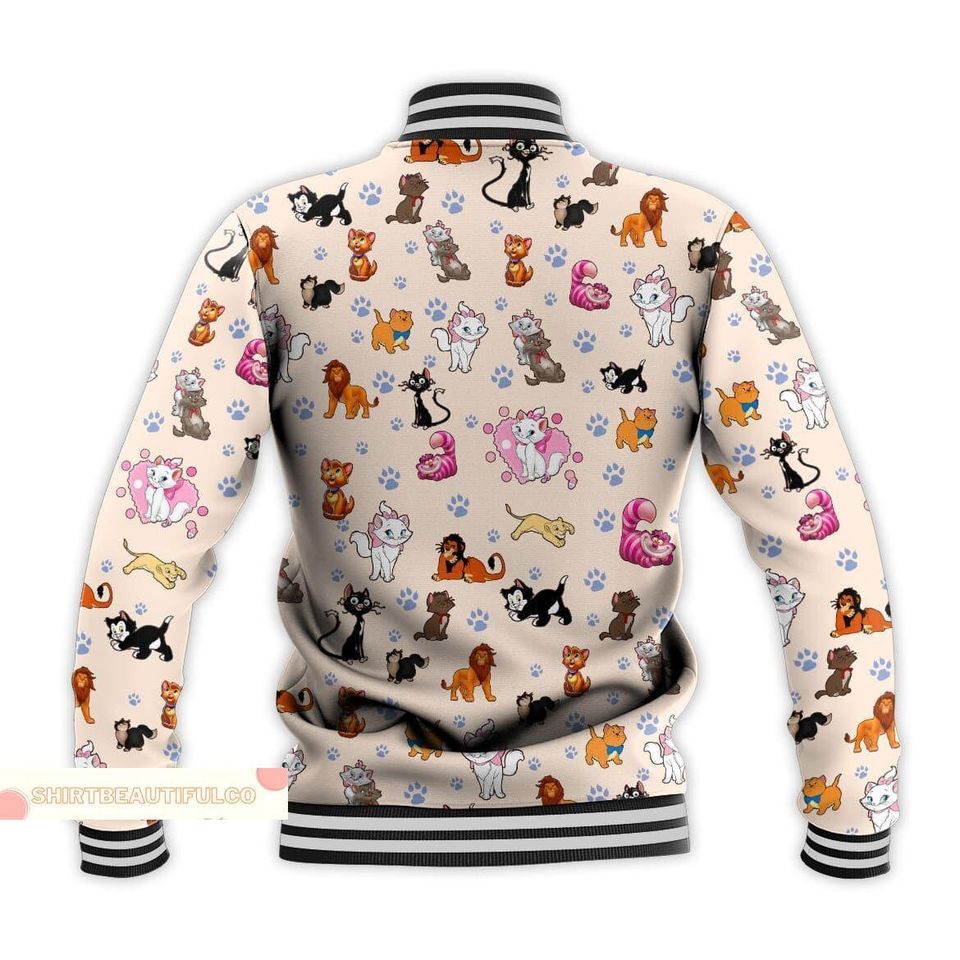 Christmas Gift, Disney Cat Baseball Jacket, Cheshire Cat College Jacket