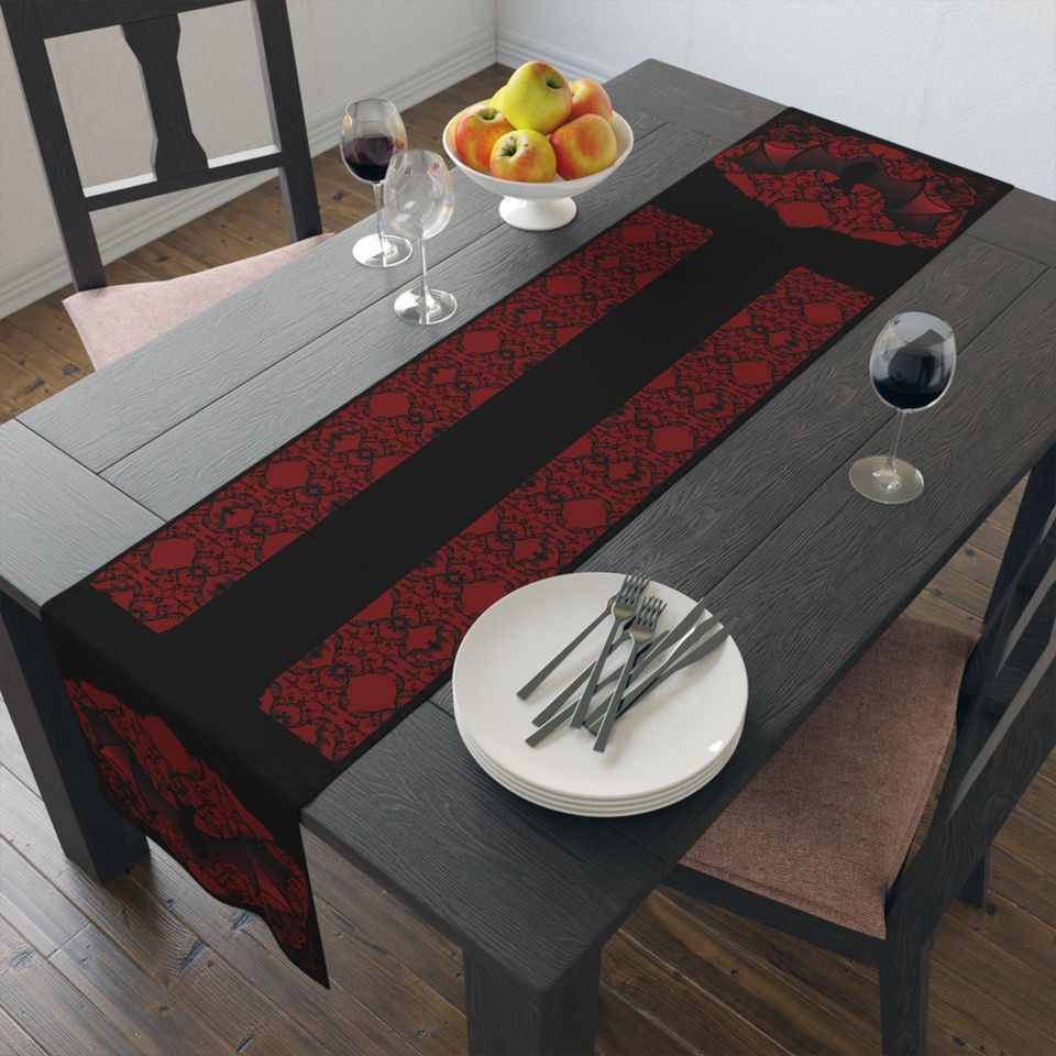 Vampire Red Table Runner