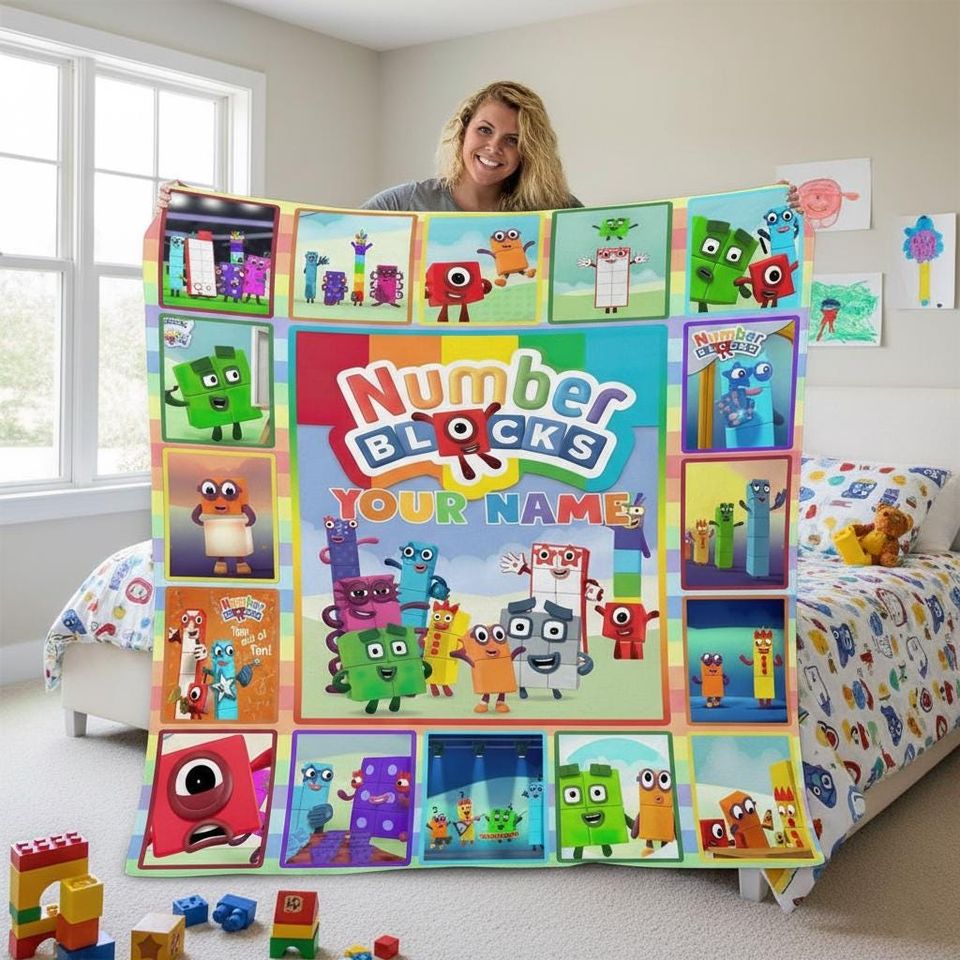 Numberblocks Fleece Blanket, Personalized Learning