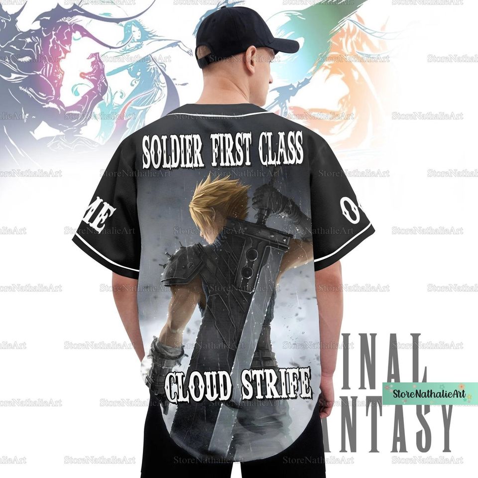 Final Fantasy Jersey, Final Fantasy Baseball Shirt, Final Fantasy Jersey