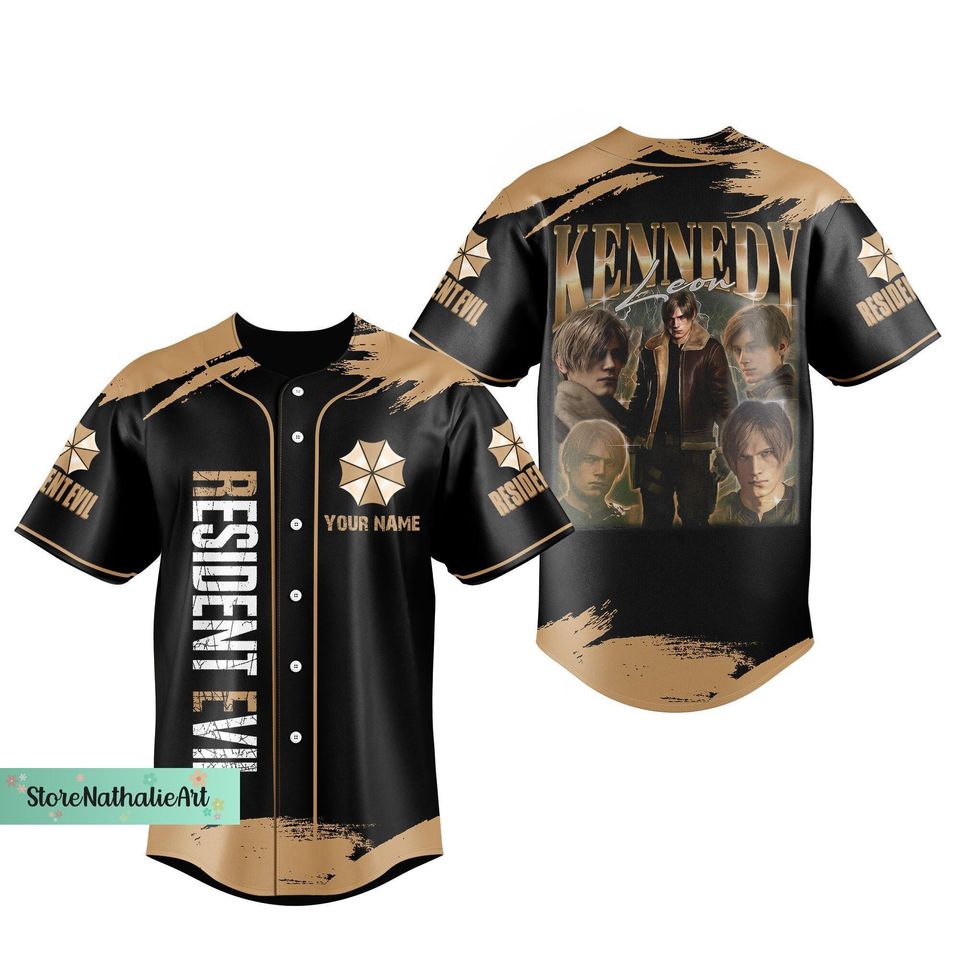 Leon Kennedy Jersey, Leon Kennedy Baseball Jersey, Leon Kennedy Jersey