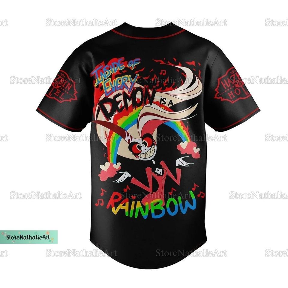 Hazbin Hotel Baseball Jersey, Hazbin Hotel Fan Gift