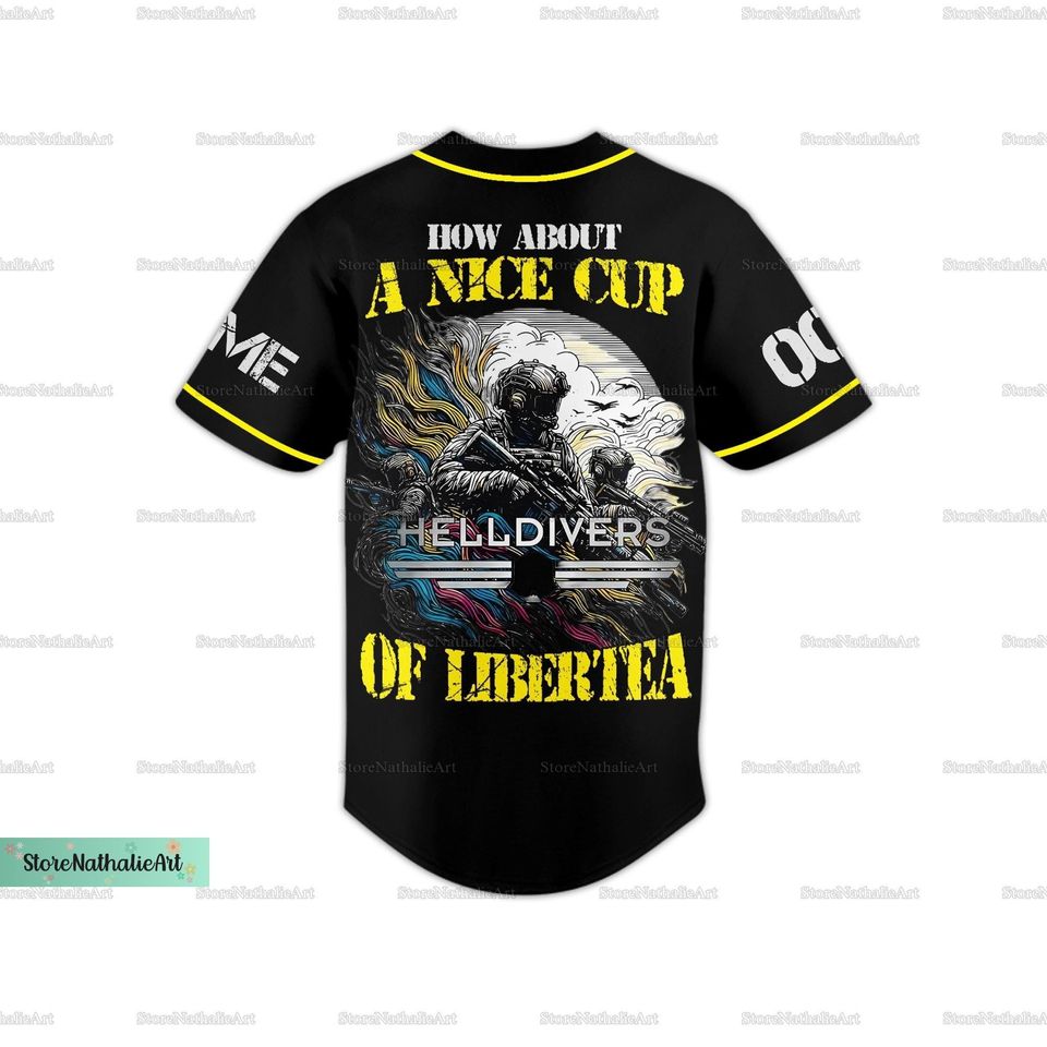 Helldivers 2 Baseball Jersey, Managed Democracy Jersey Shirt, Super Earth Jersey