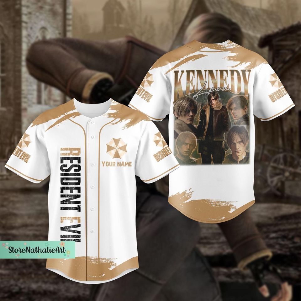 Leon Kennedy Jersey, Leon Kennedy Baseball Jersey, Leon Kennedy Jersey