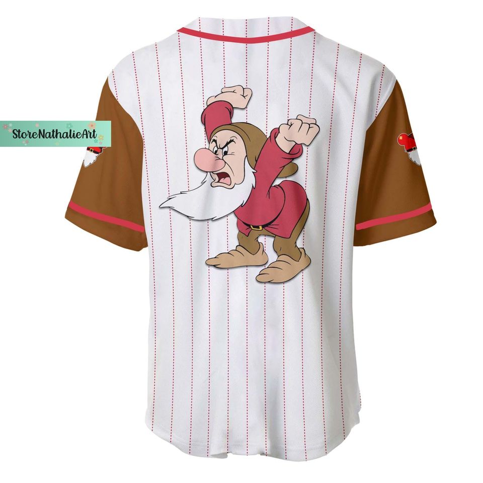 Grumpy Dwarf Jersey, Disney Grumpy Jersey Shirt, Grumpy Disney Baseball Jersey