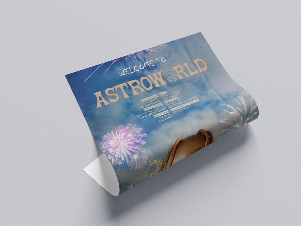 Travis Astroworld Album Cover Art Print