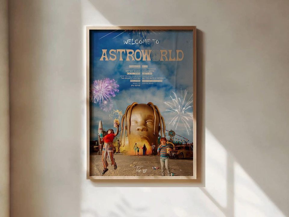 Travis Astroworld Album Cover Art Print
