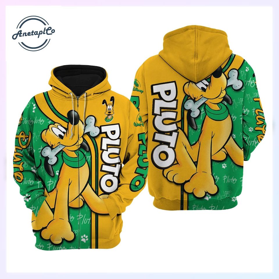 Pluto Hoodie, Pluto Dog Hoodie, Disney Pluto Hoodie, Pluto Dog