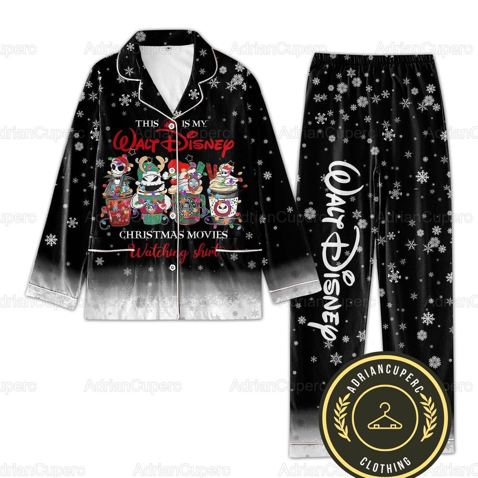 Christmas Jack Skellington Pajamas Set, Nightmare Before Christmas Shirt, Disney Pajama Set