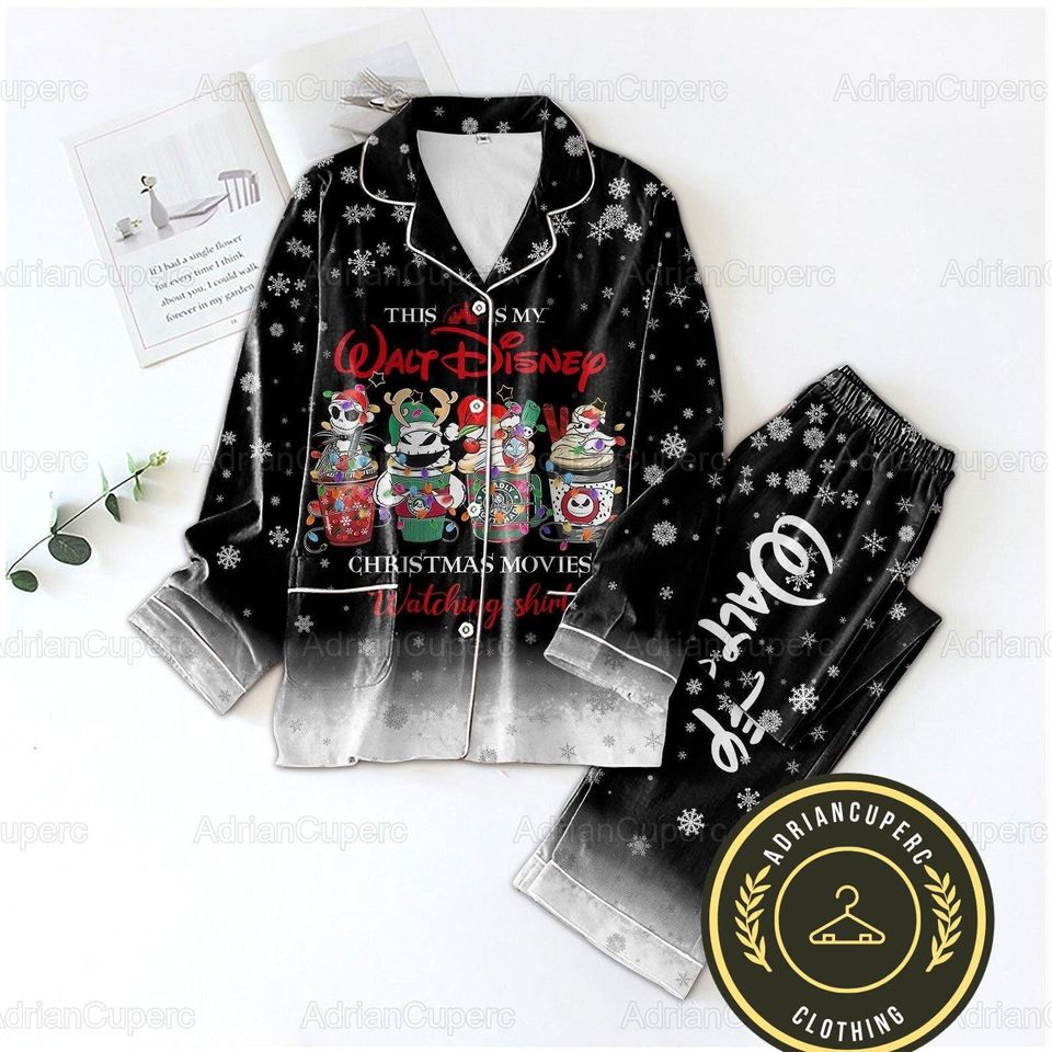 Christmas Jack Skellington Pajamas Set, Nightmare Before Christmas Shirt, Disney Pajama Set
