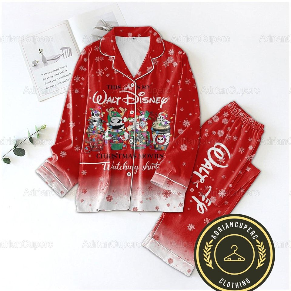 Christmas Jack Skellington Pajamas Set, Nightmare Before Christmas Shirt, Disney Pajama Set