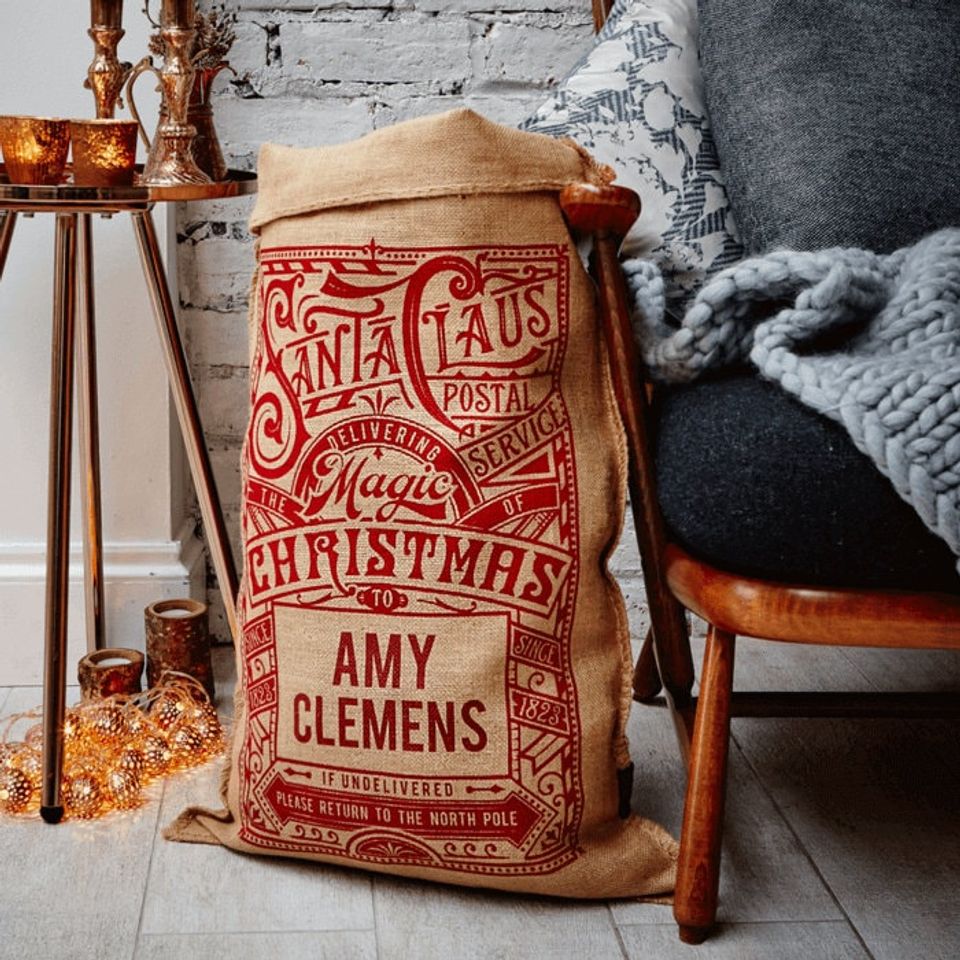 The Hudson Personalised Christmas Sack