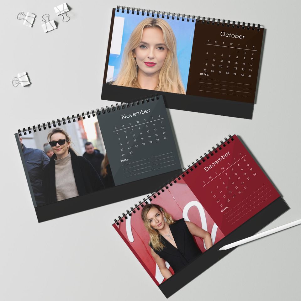 Jodie Comer 2026 Desk Calendar | Hollywood Actress Planner | TV  Movie Decor