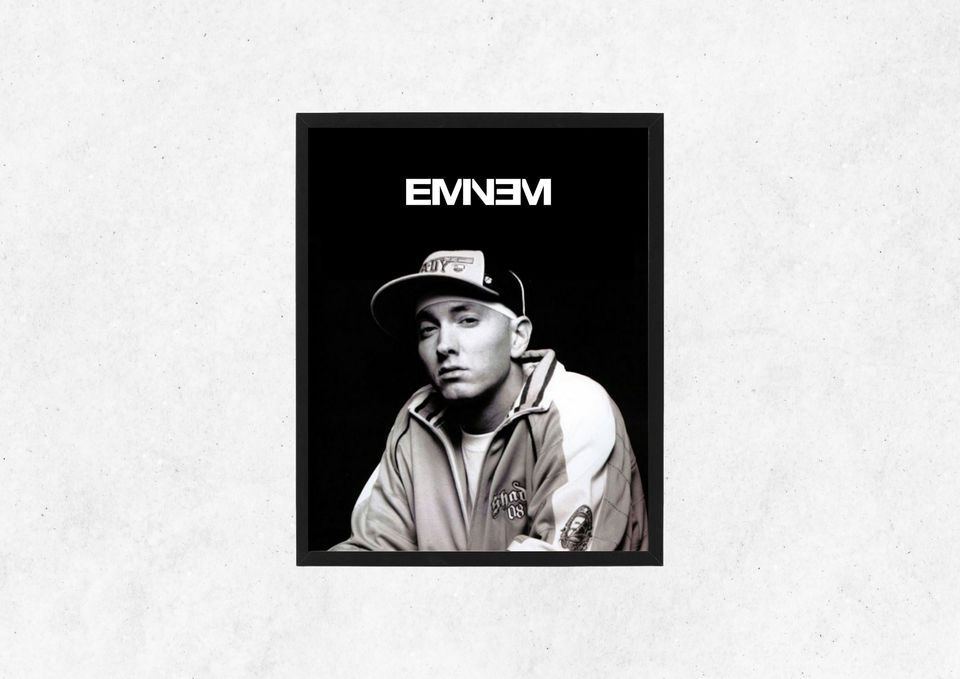 Eminem Poster| Hip Hop Poster| Rapper Poster