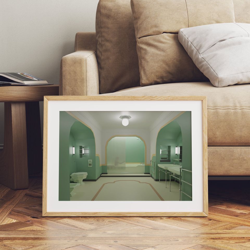 The Shining Movie Bathroom Wall Art Print, Stanley Kubrick's Room