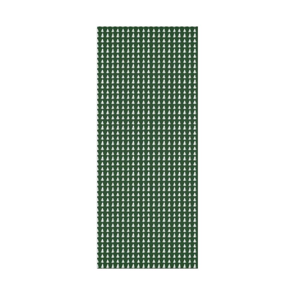 Dark Green Christmas Tree Wrapping Paper Holiday Gift Wrap