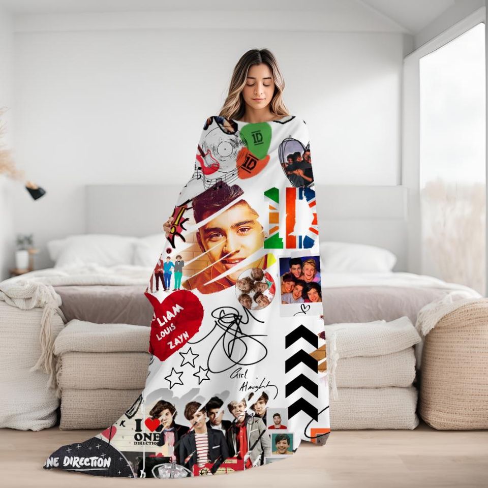 One Direction Fleece Blanket Liam Payne Plush Throw Gift for Her