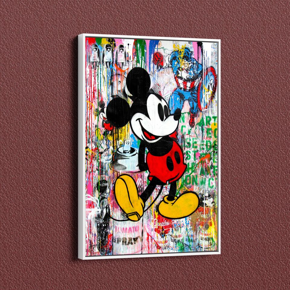 Banksy Mickey Mouse Premium Matte Vertical Posters