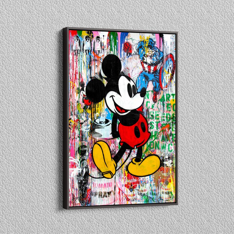 Banksy Mickey Mouse Premium Matte Vertical Posters