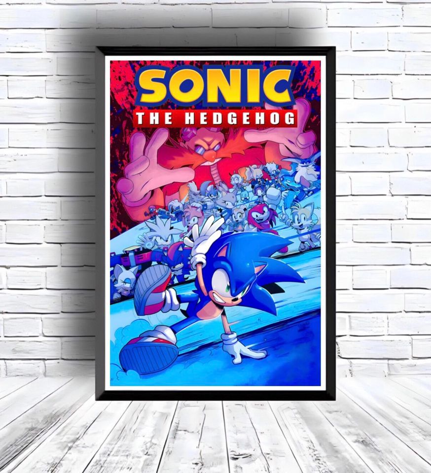 Sonic the Hedgehog Poster for bedroom decor, party decor, game room decor