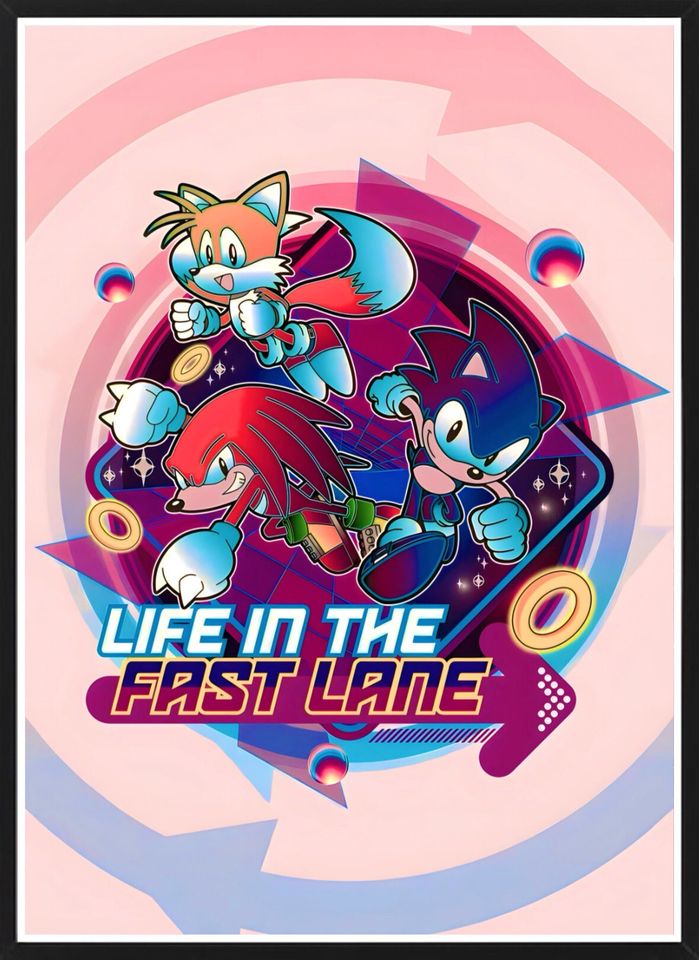Sonic the Hedgehog Digital Download Poster Bundle for bedroom decor, party decor, game room decor