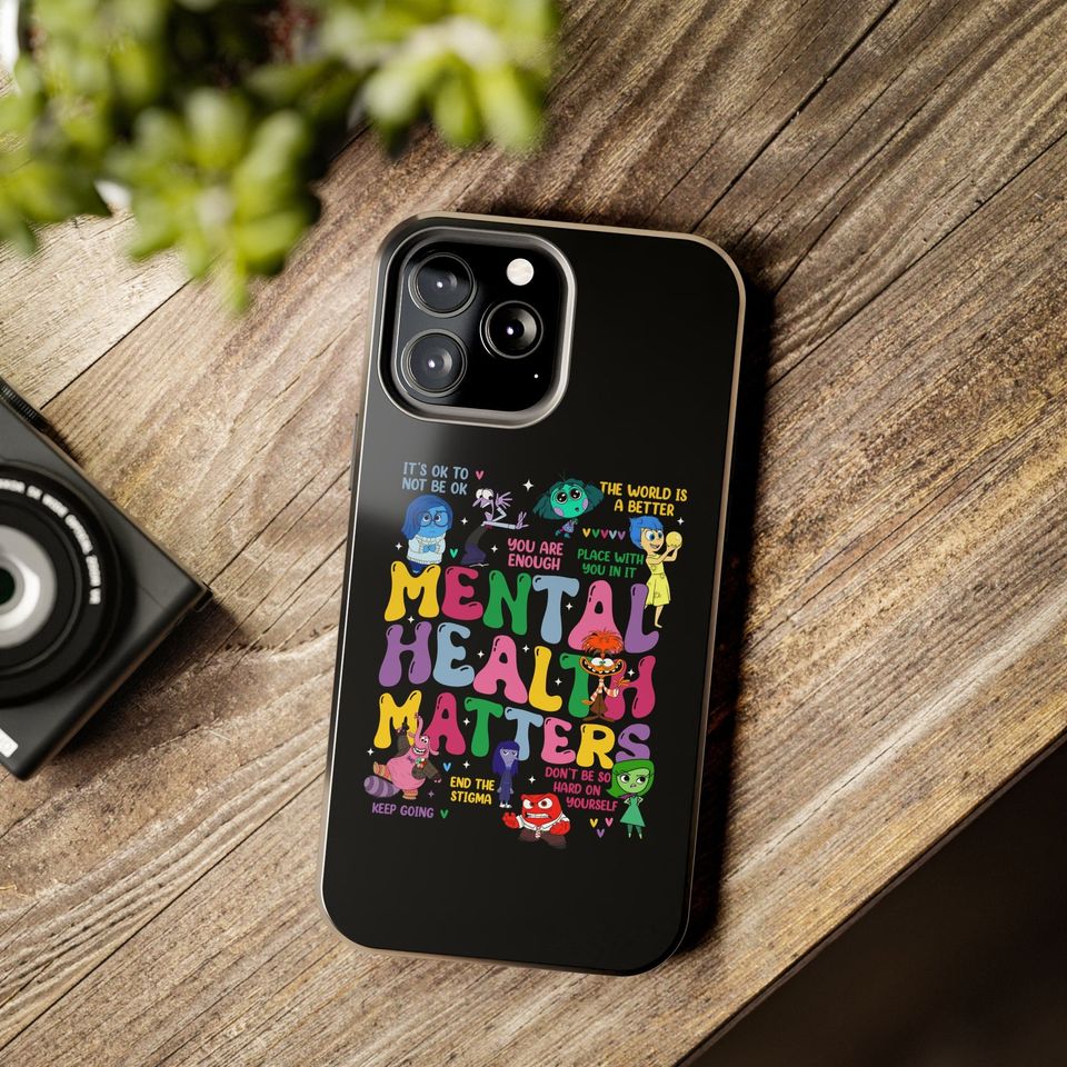 Inside Out iPhone 15 Case, Mental Health Matters iPhone Case