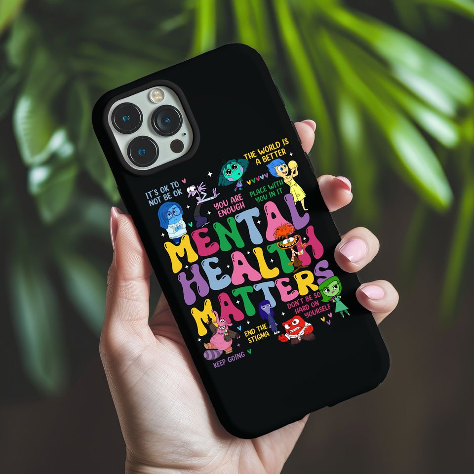 Inside Out iPhone 15 Case, Mental Health Matters iPhone Case