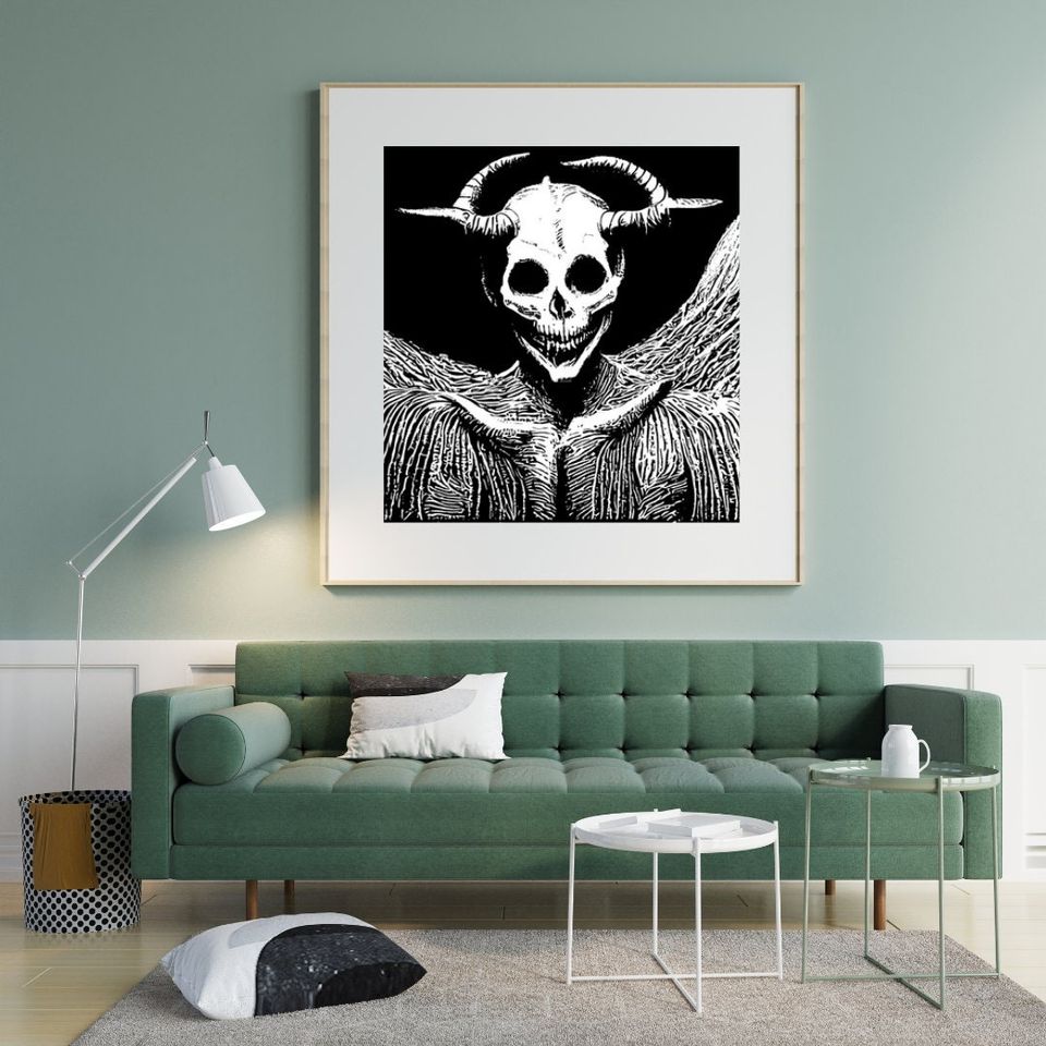 skeleton print | halloween wall art | halloween decor | halloween poster