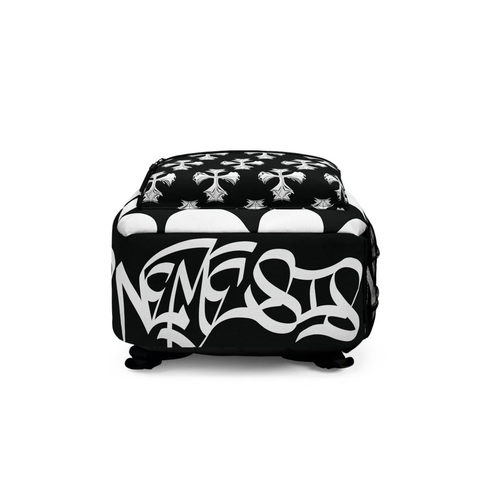 NEMESIS streetwear graffiti custom backpack