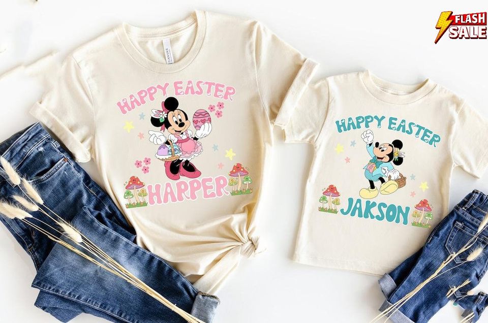 Custom Disney Easter Vacation Family Egg Custom T Shirt