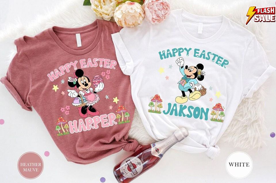 Custom Disney Easter Vacation Family Egg Custom T Shirt
