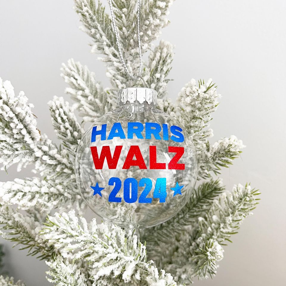 Harris Walz 2024 Christmas Ornament