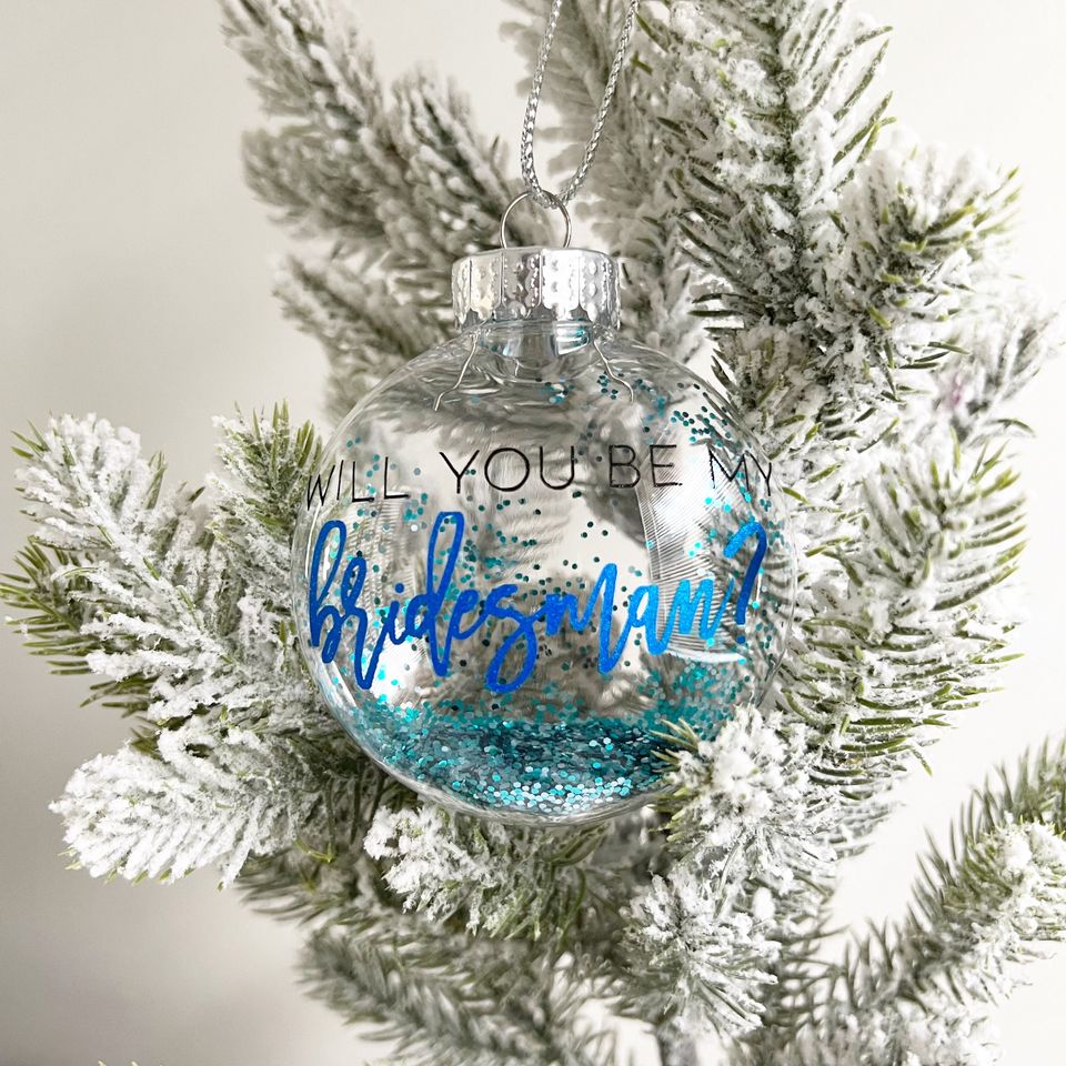 Will You Be My Bridesman Christmas Ornament