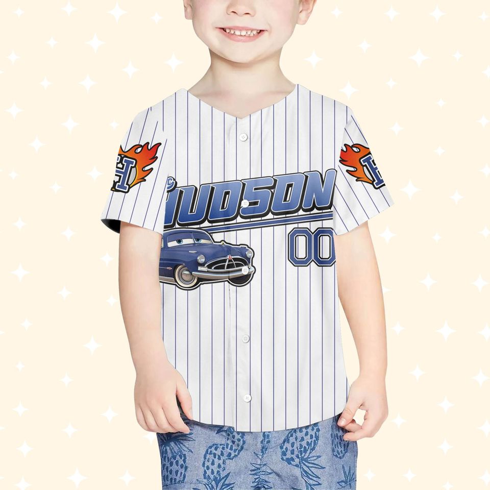 Personalized Hudson-navy Disneyland Baseball Jersey