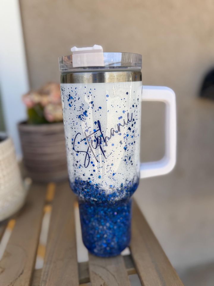 Custom Name Dallas Cowboys 40 oz Tumbler with Handle