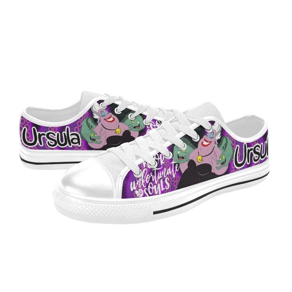 Ursula Low Top Shoes Sneakers Disney Low Sneakers